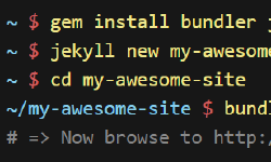 Featured image of post 搭建jekyll博客程序