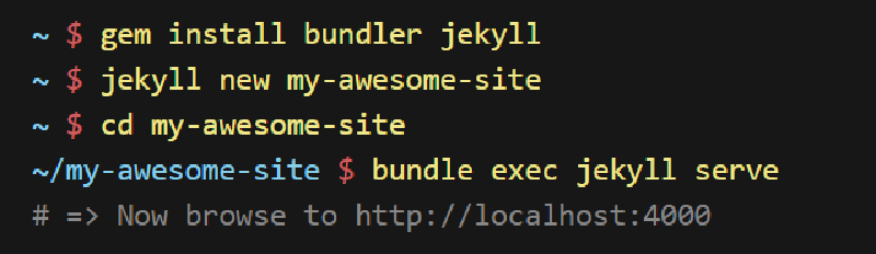 Featured image of post 搭建jekyll博客程序